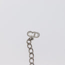 Christian Dior Halskette Metall Silber Auth BA11470-11