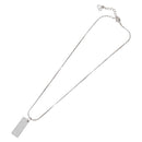 Christian Dior Halskette Metall Silber Auth BA11470-12