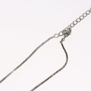 Christian Dior Halskette Metall Silber Auth BA11470-17