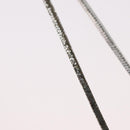 Christian Dior Halskette Metall Silber Auth BA11470-6