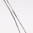 Christian Dior Halskette Metall Silber Auth BA11470-7