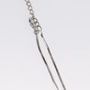 Christian Dior Halskette Metall Silber Auth BA11470-9