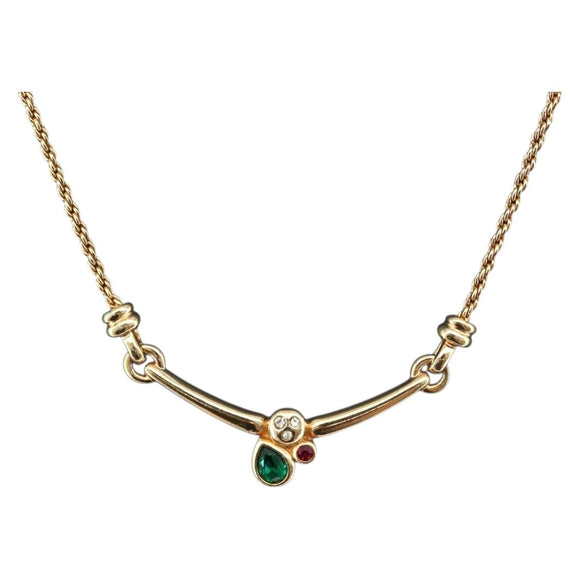 Christian Dior Ketting metaal Goudkleurig Auth BA11471A
