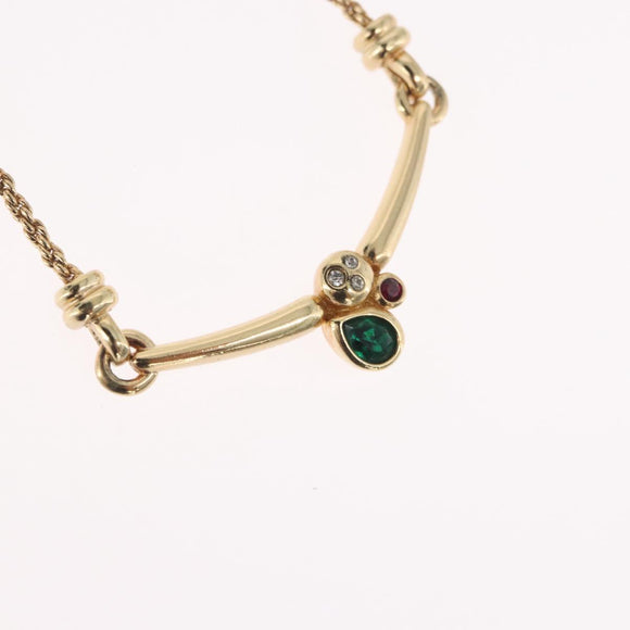 Christian Dior Ketting metaal Goudkleurig Auth BA11471A