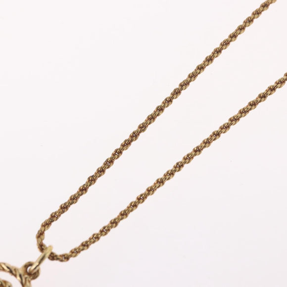 Christian Dior Necklace metal Gold Tone Auth BA11472