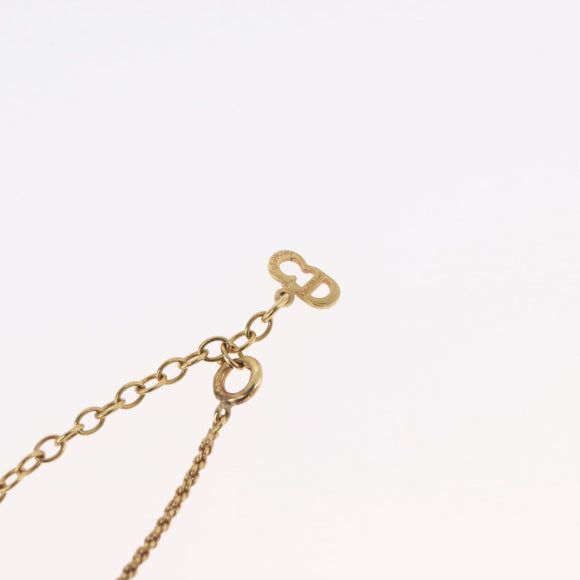 Christian Dior Necklace metal Gold Tone Auth BA11472