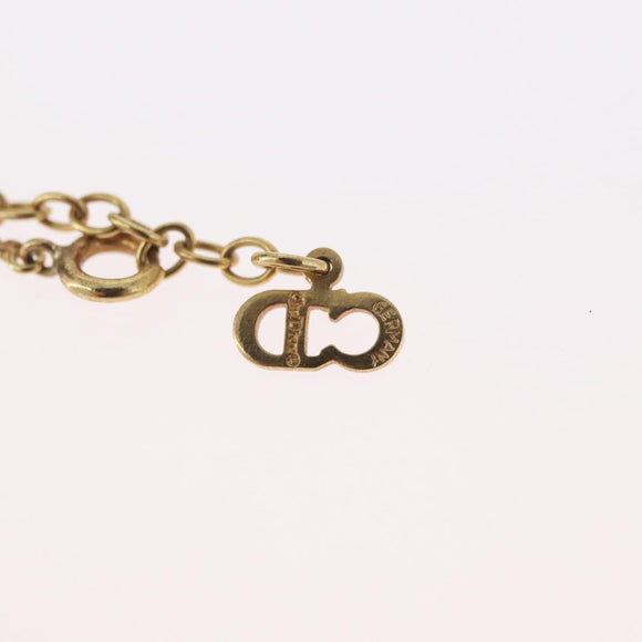 Christian Dior Necklace metal Gold Tone Auth BA11472