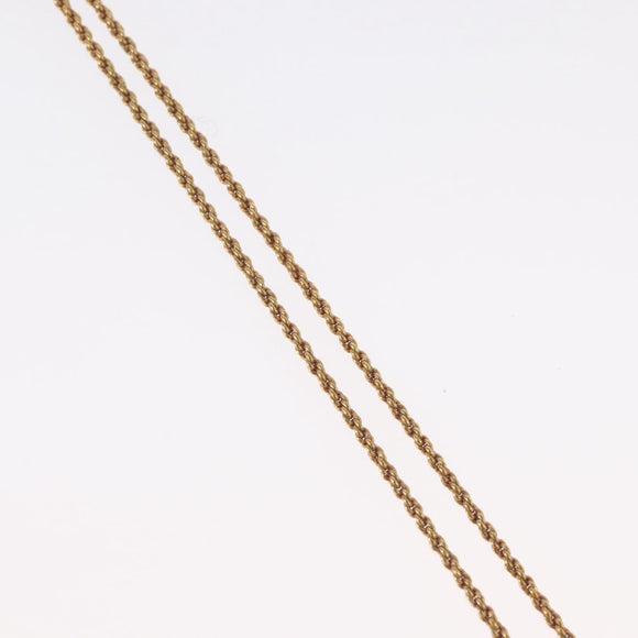 Christian Dior Necklace metal Gold Tone Auth BA11472