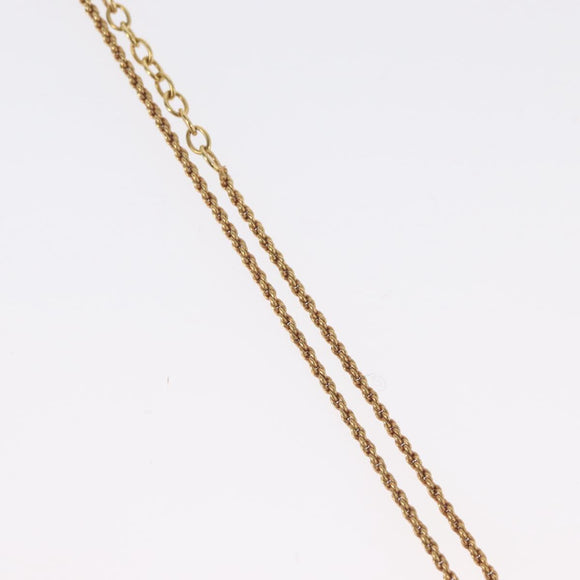 Christian Dior Necklace metal Gold Tone Auth BA11472