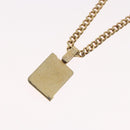 Christian Dior Necklace metal Gold Tone Auth BA11475-10