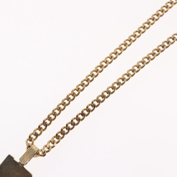 Christian Dior Necklace metal Gold Tone Auth BA11475