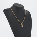 Christian Dior Necklace metal Gold Tone Auth BA11475-16