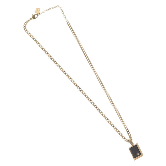 Christian Dior Necklace metal Gold Tone Auth BA11475