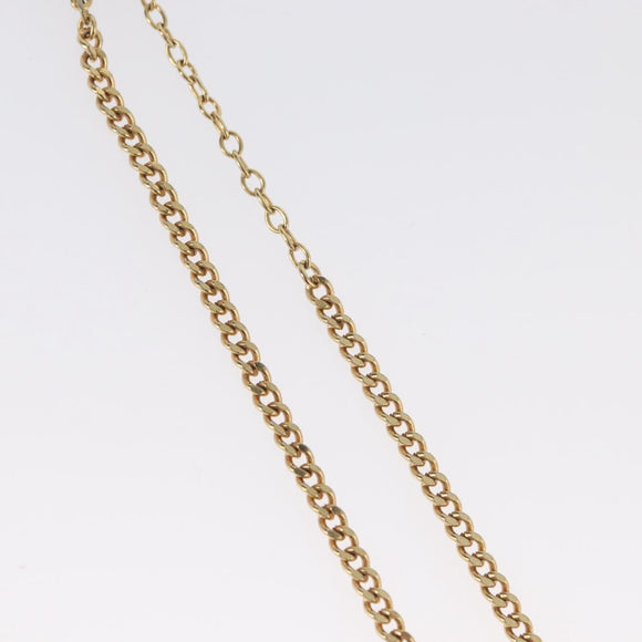 Christian Dior Necklace metal Gold Tone Auth BA11475