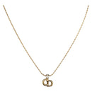 Christian Dior Halskette Metall goldfarben Auth BA11476-1
