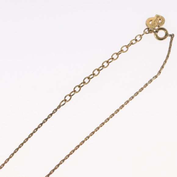 Christian Dior Halskette Metall goldfarben Auth BA11476