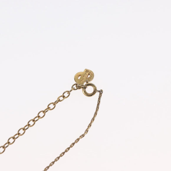 Christian Dior Halskette Metall goldfarben Auth BA11476