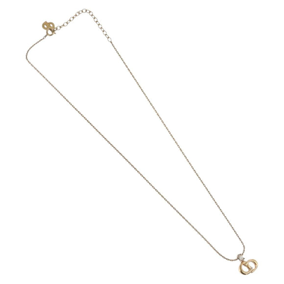 Christian Dior Halskette Metall goldfarben Auth BA11476