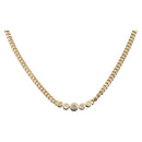Christian Dior Necklace metal Gold Tone Auth BA11478-1