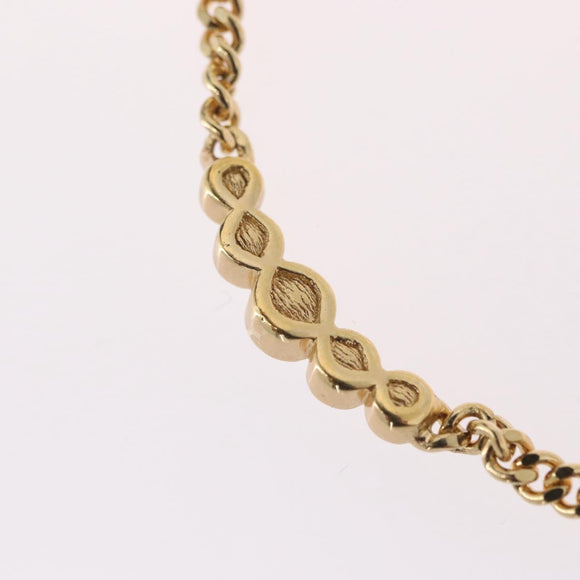 Christian Dior Necklace metal Gold Tone Auth BA11478