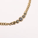 Christian Dior Necklace metal Gold Tone Auth BA11478-3