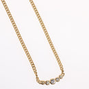 Christian Dior Necklace metal Gold Tone Auth BA11478-4
