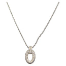 Christian Dior Necklace metal Silver Auth BA11479-1