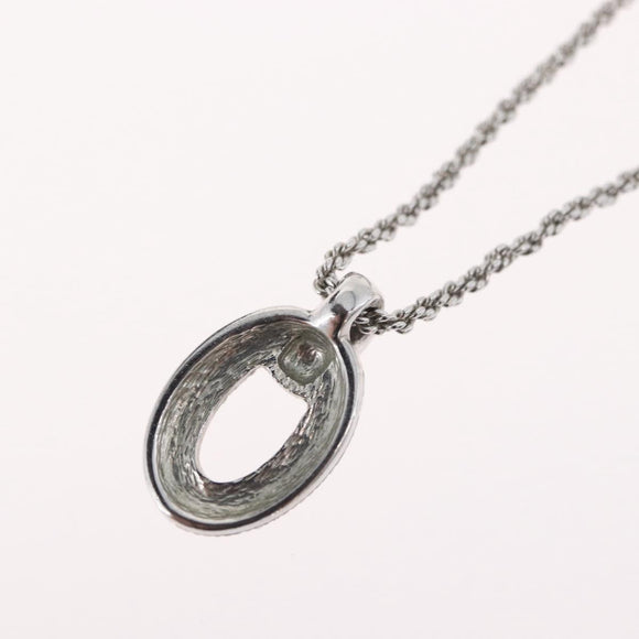 Christian Dior Necklace metal Silver Auth BA11479