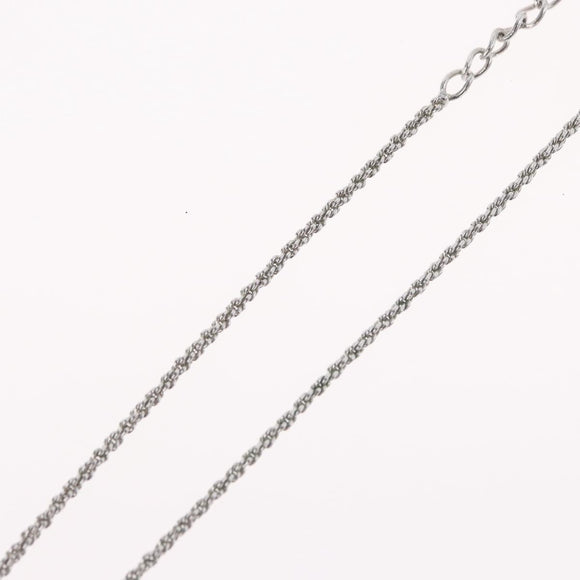 Christian Dior Necklace metal Silver Auth BA11479