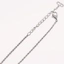 Christian Dior Necklace metal Silver Auth BA11479-14