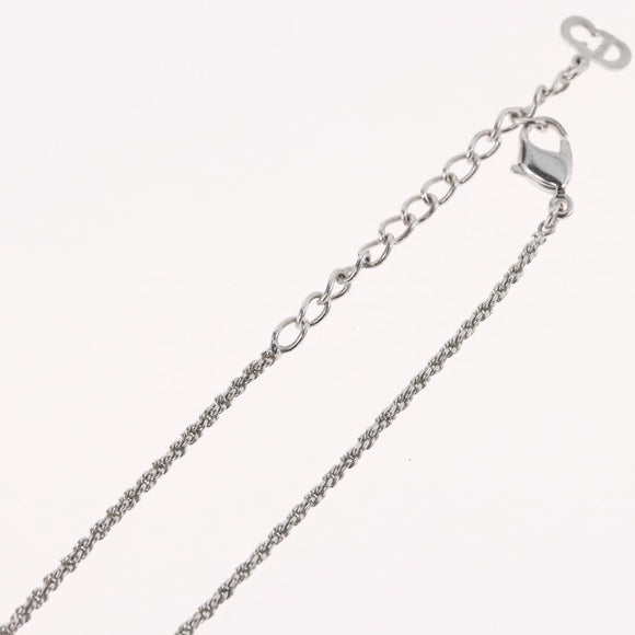 Christian Dior Necklace metal Silver Auth BA11479