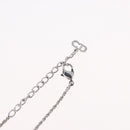 Christian Dior Necklace metal Silver Auth BA11479-15