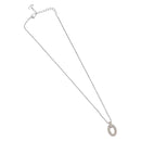 Christian Dior Necklace metal Silver Auth BA11479-2
