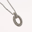 Christian Dior Necklace metal Silver Auth BA11479-3