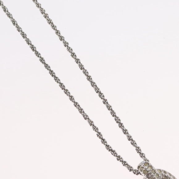 Christian Dior Necklace metal Silver Auth BA11479