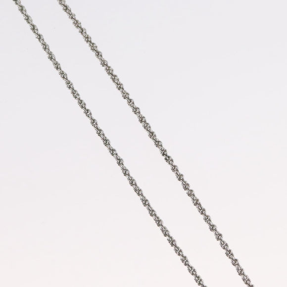 Christian Dior Necklace metal Silver Auth BA11479