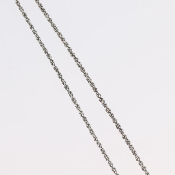 Christian Dior Necklace metal Silver Auth BA11479