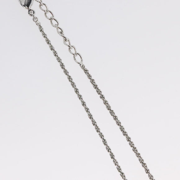 Christian Dior Necklace metal Silver Auth BA11479