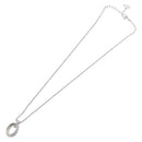 Christian Dior Necklace metal Silver Auth BA11479-9