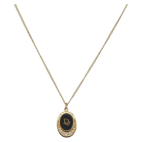 Christian Dior Ketting metaal Goudkleurig Auth BA11480