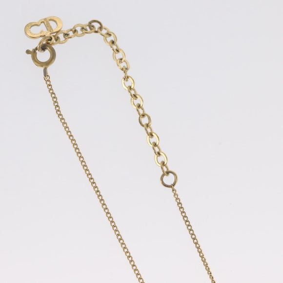 Christian Dior Ketting metaal Goudkleurig Auth BA11480