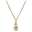 Christian Dior Necklace metal Gold Tone Auth BA11481-1