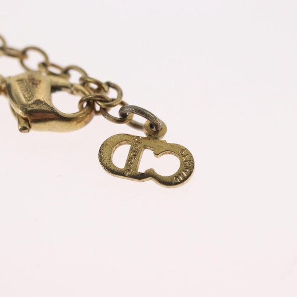 Christian Dior Necklace metal Gold Tone Auth BA11481