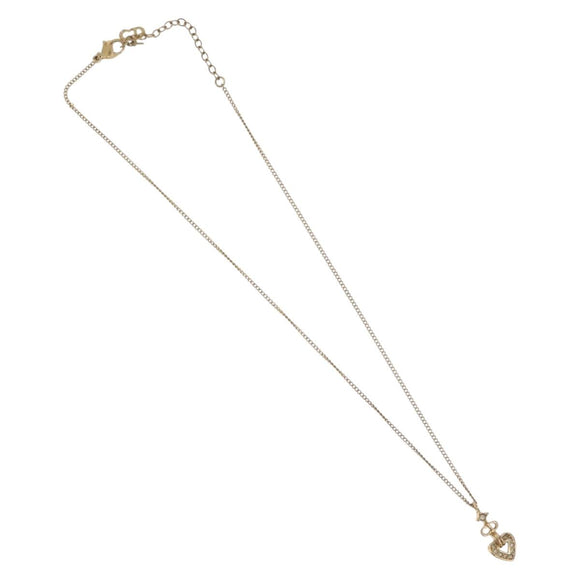 Christian Dior Necklace metal Gold Tone Auth BA11481