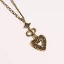 Christian Dior Necklace metal Gold Tone Auth BA11481-3