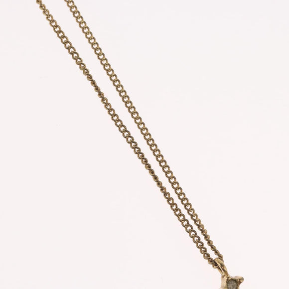 Christian Dior Necklace metal Gold Tone Auth BA11481