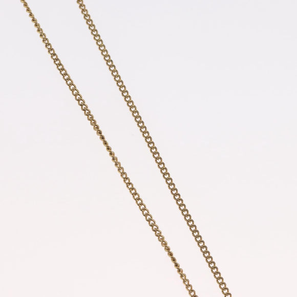 Christian Dior Necklace metal Gold Tone Auth BA11481