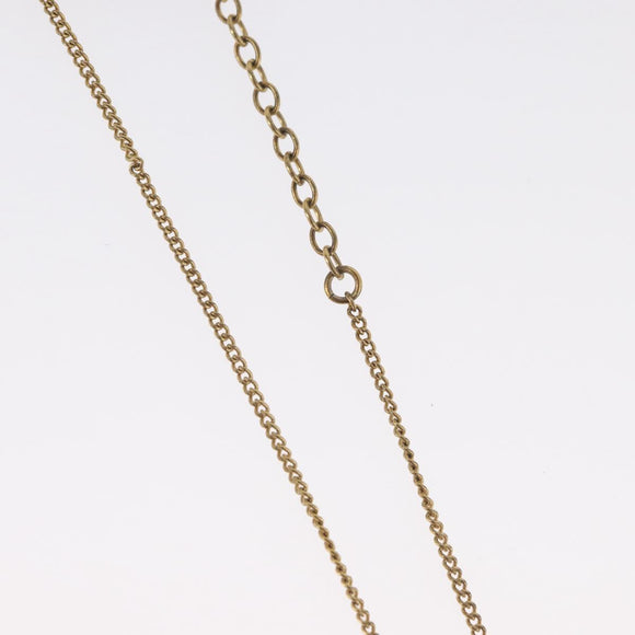 Christian Dior Necklace metal Gold Tone Auth BA11481