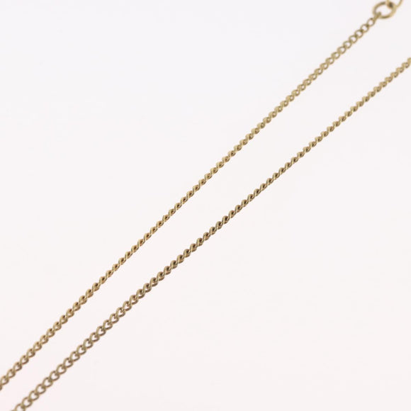 Christian Dior Necklace metal Gold Tone Auth BA11482