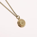 Christian Dior Necklace metal Gold Tone Auth BA11482-3